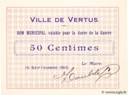 50 Centimes FRANCE Regionalismus und verschiedenen Vertus 1915 JP.51-51 fST+