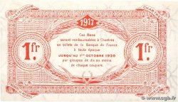 1 Franc FRANCE regionalism and miscellaneous Chartres 1917 JP.045.07 AU