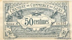 50 Centimes FRANCE régionalisme et divers Auch 1914 JP.015.01 SPL