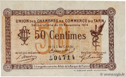 50 Centimes FRANCE régionalisme et divers Albi - Castres - Mazamet 1914 JP.005.01 TTB+