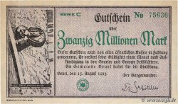 20 Millionen Mark GERMANY Beuel 1923  VF+