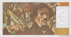 100 Francs DELACROIX imprimé en continu FRANCIA  1991 F.69bis.03a4 FDC