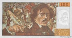 100 Francs DELACROIX imprimé en continu Numéro spécial FRANCIA  1991 F.69bis.03b1 FDC