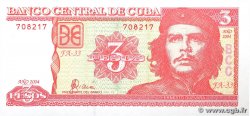 3 Pesos CUBA  2004 P.127a UNC