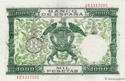 1000 Pesetas SPAIN  1957 P.149a XF