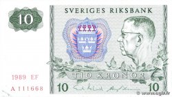 10 Kronor SWEDEN  1989 P.52e