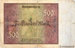 500 Mark DEUTSCHLAND  1922 P.073 S