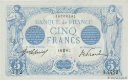 5 Francs BLEU FRANCE  1915 F.02.24 SUP+