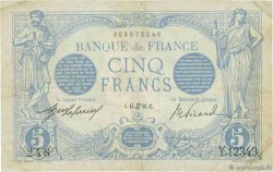 5 Francs BLEU FRANCIA  1916 F.02.40 MB