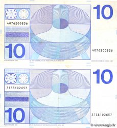 10 Gulden Lot PAYS-BAS  1968 P.091b TB