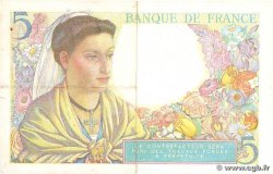 5 Francs BERGER Grand numéro FRANKREICH  1947 F.05.07a SS