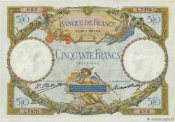 50 Francs LUC OLIVIER MERSON type modifié FRANCIA  1931 F.16.02 EBC