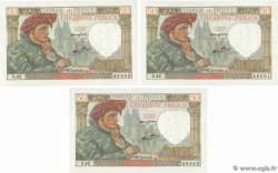 50 Francs JACQUES CŒUR Consécutifs FRANCE  1941 F.19.07 NEUF