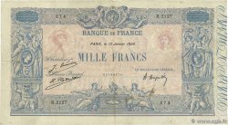 1000 Francs BLEU ET ROSE FRANCE  1926 F.36.42 VF-