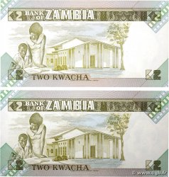 2 Kwacha Lot ZAMBIE  1980 P.24c NEUF