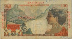 1 NF sur 100 Francs La Bourdonnais MARTINIQUE  1960 P.37 F
