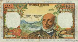 100 Francs FRENCH ANTILLES  1966 P.10a F+