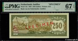 250 Gulden Spécimen NETHERLANDS ANTILLES  1967 P.13s FDC