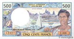 500 Francs POLYNESIA, FRENCH OVERSEAS TERRITORIES  1992 P.01b AU+