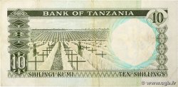 10 Shillings TANZANIE  1966 P.02a TTB