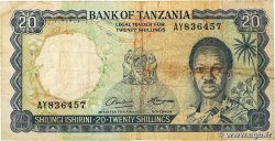 20 Shillings TANZANIA  1966 P.03a F