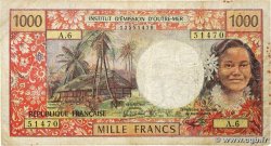 1000 Francs TAHITI  1985 P.27d VG