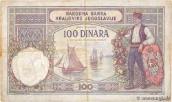 100 Dinara YOUGOSLAVIE  1929 P.027b TB+