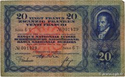 20 Francs SUISSE  1933 P.39d