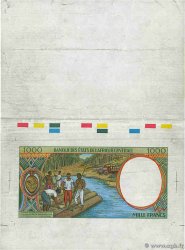 1000 Francs type 1993 Épreuve ZENTRALAFRIKANISCHE LÄNDER  1992 P.602Pa- fVZ