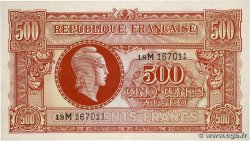 500 Francs MARIANNE fabrication anglaise FRANCE  1945 VF.11.02