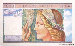 1000 Francs TRÉSOR PUBLIC Spécimen FRANCIA  1955 VF.35.00S SC+