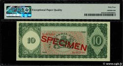 10 Gulden Spécimen CURACAO  1958 P.46 q.FDC