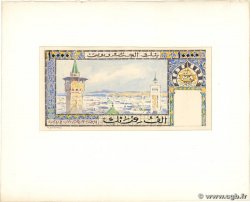 10000 Francs Gouache ALGÉRIE  1956 P.- SPL