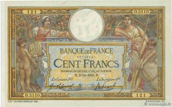 100 Francs LUC OLIVIER MERSON sans LOM FRANKREICH  1915 F.23.07 VZ