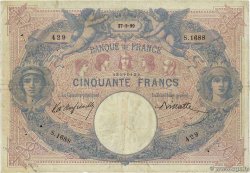 50 Francs BLEU ET ROSE FRANKREICH  1899 F.14.11 S