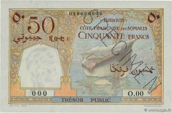 50 Francs Spécimen DJIBOUTI  1952 P.25s