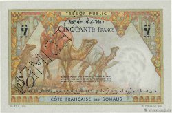 50 Francs Spécimen DJIBOUTI  1952 P.25s XF