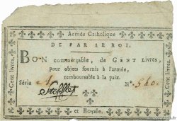 100 Livres FRANCE  1794 Kol.064 VF-