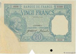 20 Francs BAYARD Épreuve FRANCIA  1916 F.11.00E MBC