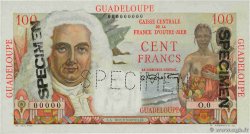 100 Francs La Bourdonnais Spécimen GUADELOUPE  1946 P.35s UNC-