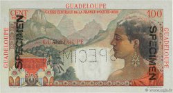 100 Francs La Bourdonnais Spécimen GUADELOUPE  1946 P.35s UNC-