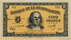 5 Francs GUADELOUPE  1946 P.21a AU-