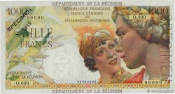 1000 Francs Union Française Spécimen ÎLE DE LA RÉUNION  1964 P.52s pr.SPL