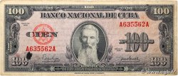 100 Pesos CUBA  1950 P.082a F+