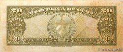 20 Pesos  CUBA  1958 P.080b F