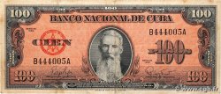 100 Pesos CUBA  1959 P.093a F