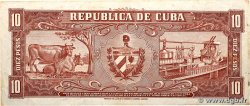 10 Pesos CUBA  1958 P.088c VF