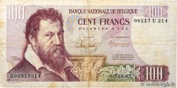 100 Francs BELGIUM  1967 P.134a F