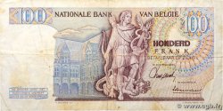 100 Francs BELGIEN  1967 P.134a S