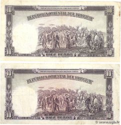 10 Pesos Lot URUGUAY  1935 P.030b BC